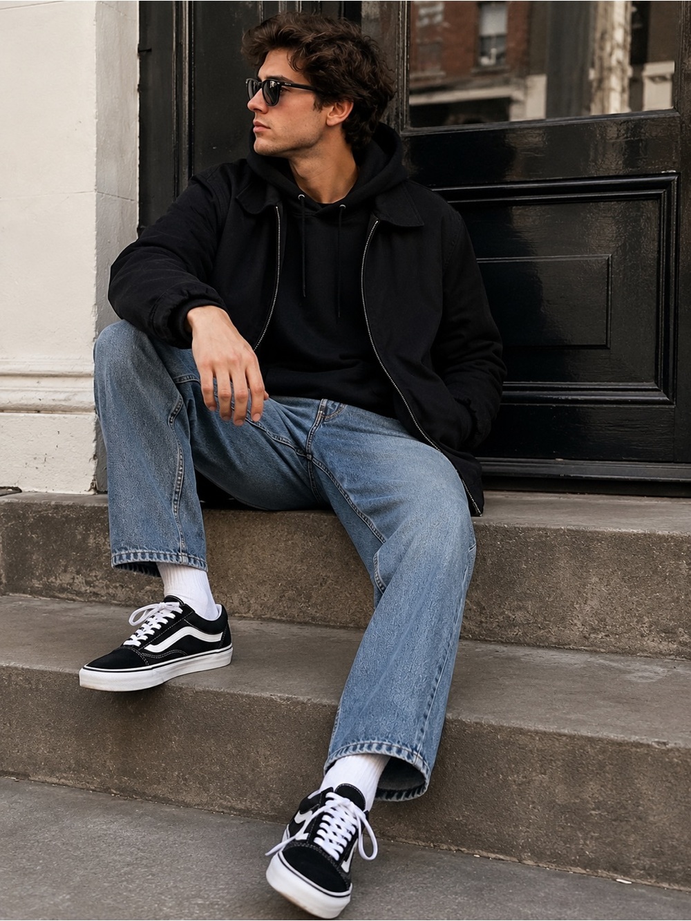 Vans Old Skool Black White Sneakers Women’s 9.5